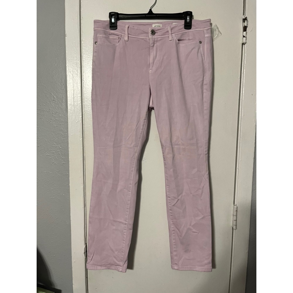 J.Jill Denim Authentic Fit Slim Ankle Jeans Lavender Purple Size 10 Womens
